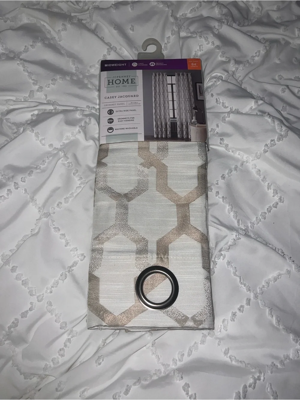 White and Gold Curtains